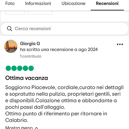 Bed and breakfast Marrelli *